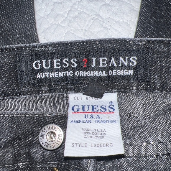 Guess Women's Black Mid-rise Straight Leg Denim Jeans; 27; Sz 4 - Picture 5 of 6